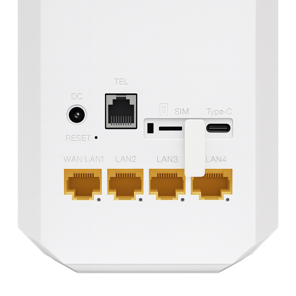 مودم 5G ZLT du مدل X28 vPro نمای جانبی